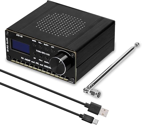 Receptor de radio, banda de onda completa, receptor de radio FM AM (MW y SW) SSB (LSB y USB) que cubre bandas comerciales de radio de vapor (color disponible en Yaxa Colombia