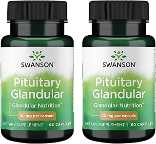 Swanson Raw Pituitary Glandular 80 Milligrams 60 Capsules (2 Pack)
