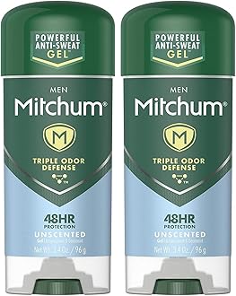 Men Advanced Control Anti-Perspirant & Deodorant Gel, Unscented, 3.4 Ounce (Pack of 6)