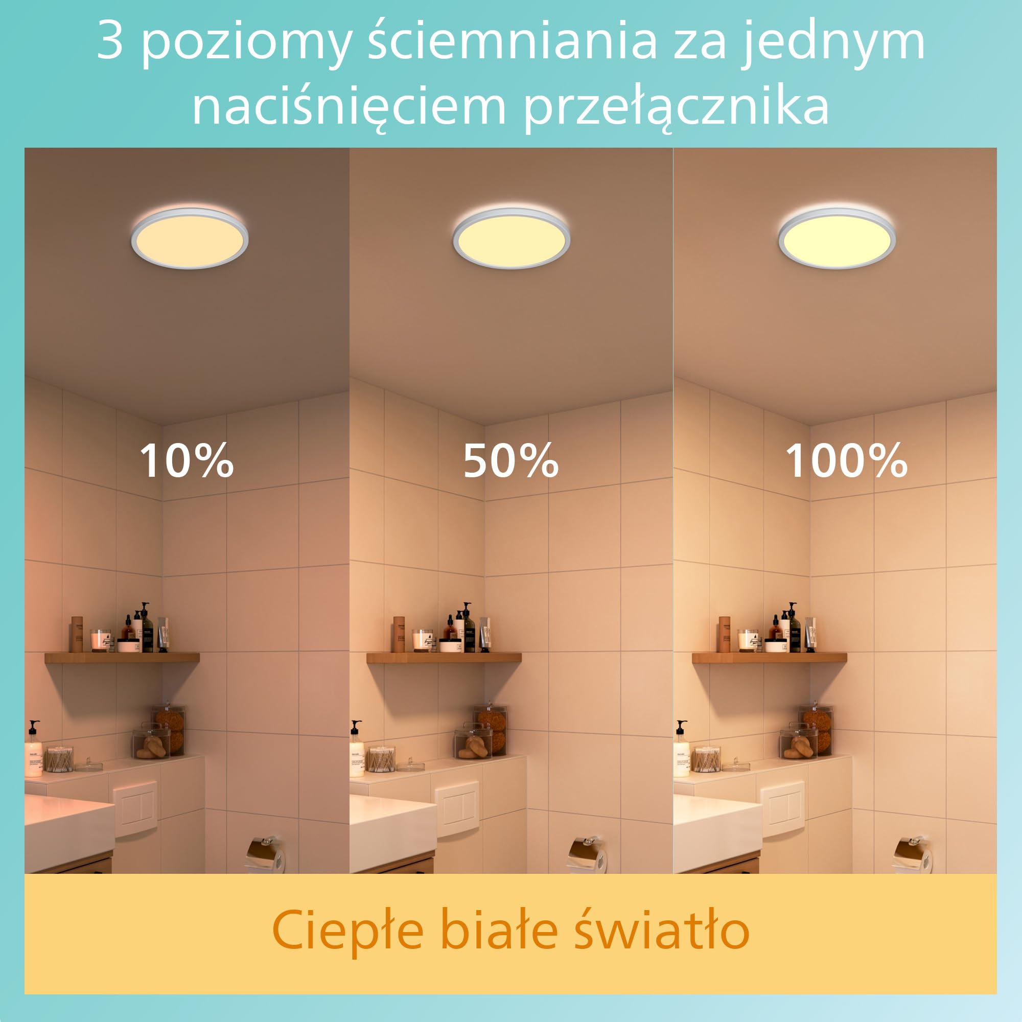 Philips Lampa sufitowa CL550 Biały Stopniowe przyciemnianie