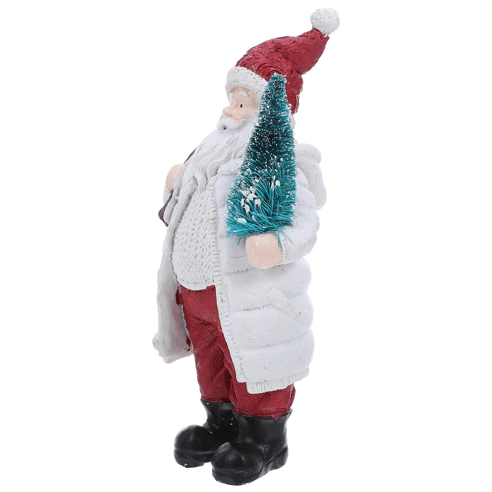 Statue de Père Noël en résine, le centre de table idéal pour illuminer le réveillon