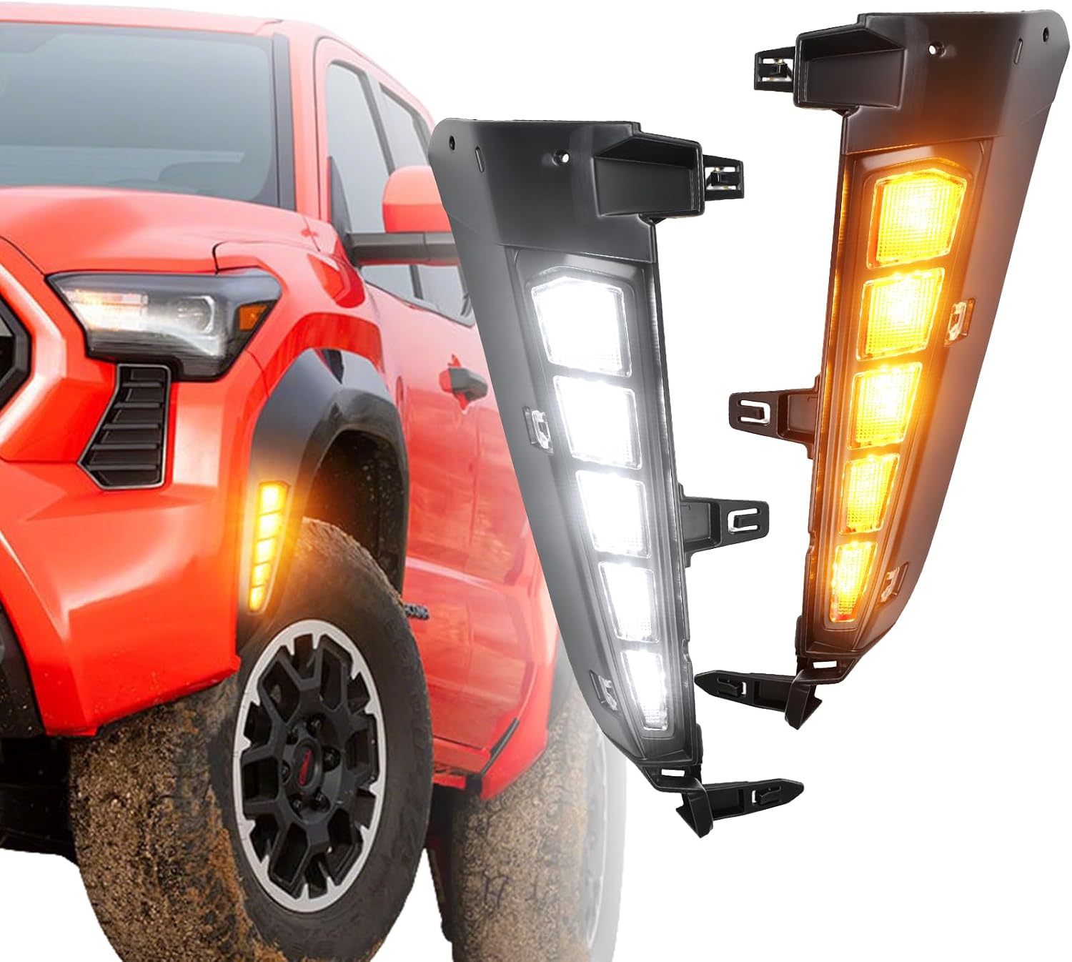 Fender Side Marker Light for 2024-2027 Tacoma limited TrdSport | Led Turn Signal wheel Arcles Side Marker Lights Accessories offroad Trd-Sport/limited toyota tacoma 2025 2026