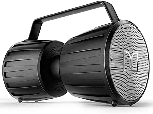 Monster Adventurer Force Bluetooth Speaker IPX7 Waterproof Speaker 5.0 with Microphone Input, 80W Portable Bluetooth Speakers with 40H Playtime for Indoor Outdoor Party, Black asin的图片