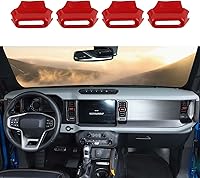 Vista 1 de Cubierta para interruptor de ventilación de aire para Ford Bronco Center Dash compatible con Ford Bronco 2021 2022 2023 + 2/4 puertas