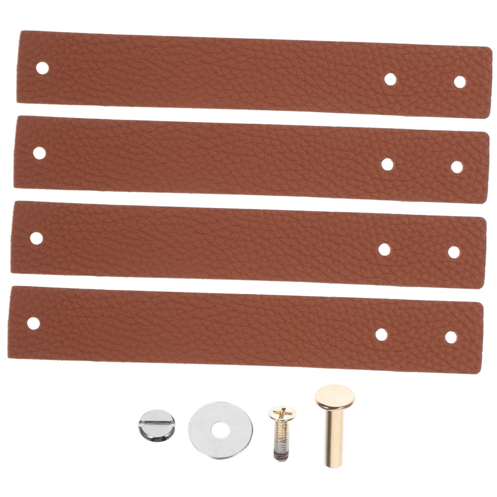 ARTIBETTER Unique Cabinet Knobs 4pcs Leather Drawer Pulls Anti-Collision Handles for Boys and Girls Pu Material Fit for Kitchen Dresser