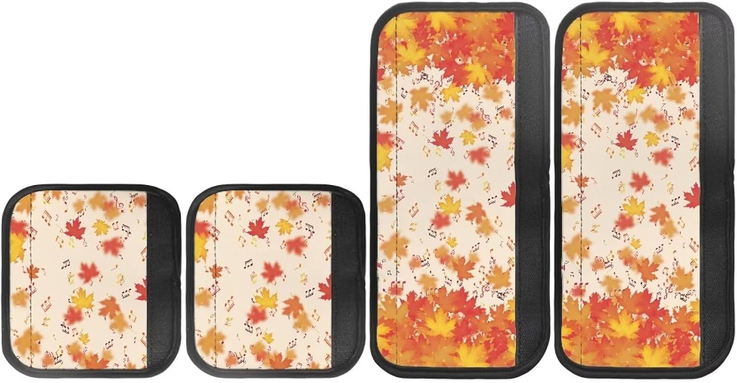 Refrigerator Door Handle Covers Set of 4 Thanksgiving Printing Protector Fridge Dishwasher Oven Keep Off Fingerprints Food Stains Kitchen Decor Accessories