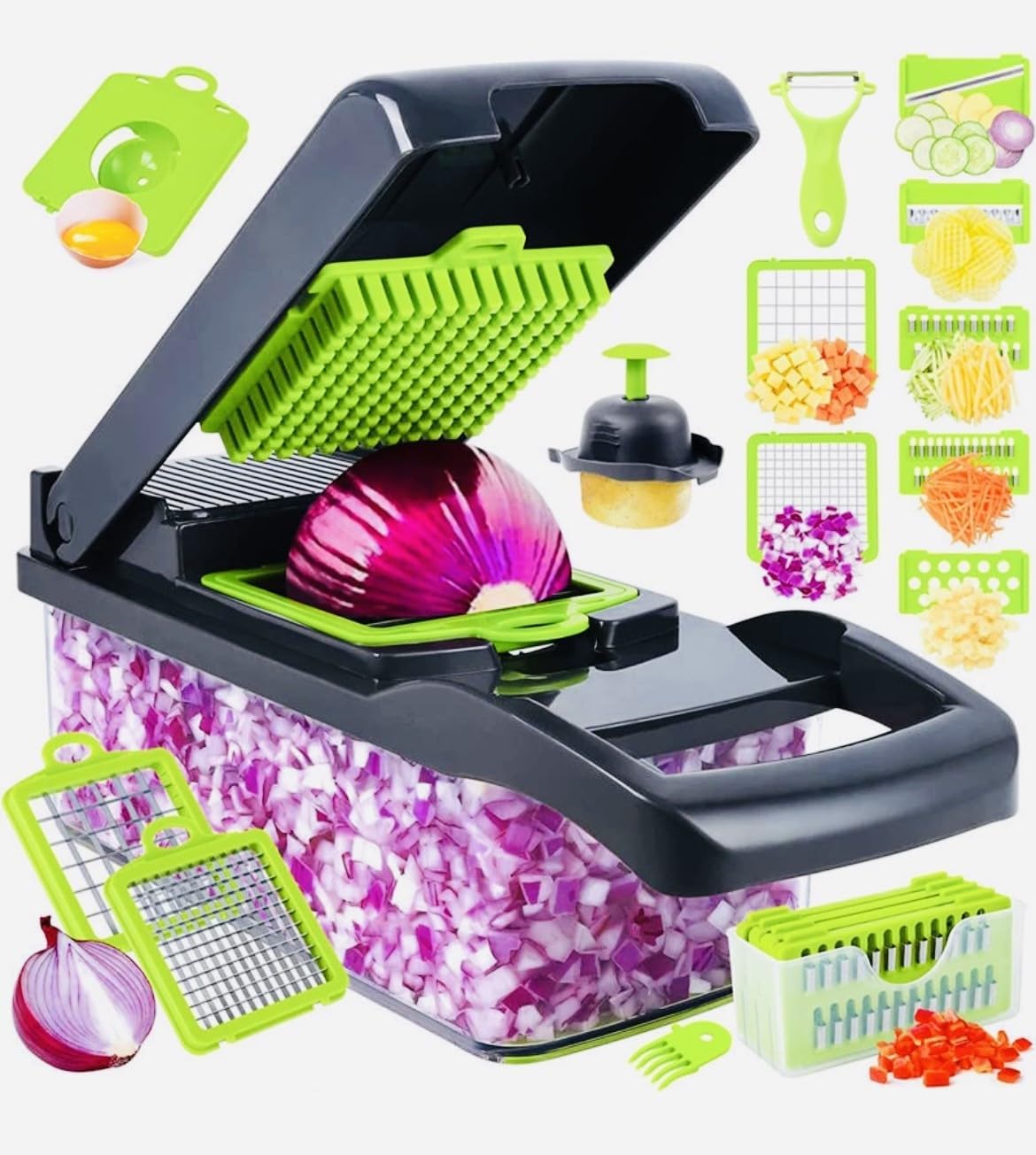Vegetable Chopper Mandoline Food Slicer Durable Stainless Steel