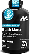 Maca Andean Women 27,000 mg Maca Root – Standardized Black Maca Extract 100:1 with Zinc, Vitamin B6, L-Arginine and Taurine – Energy, Endurance and Female Balance – 180 Vegan Capsules Nyvos