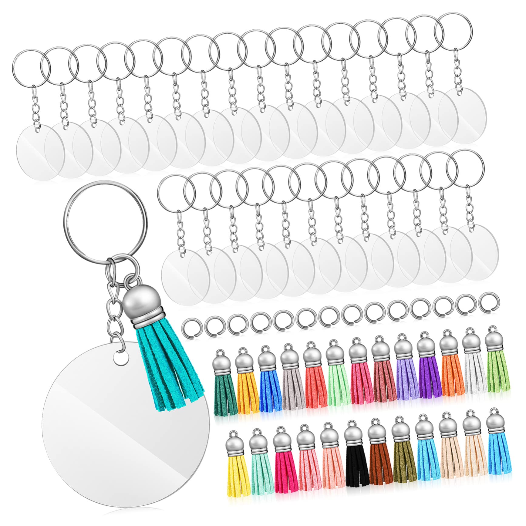 Porte-clés décoratif transparent acrylique compact au quotidien pour organiser vos clés