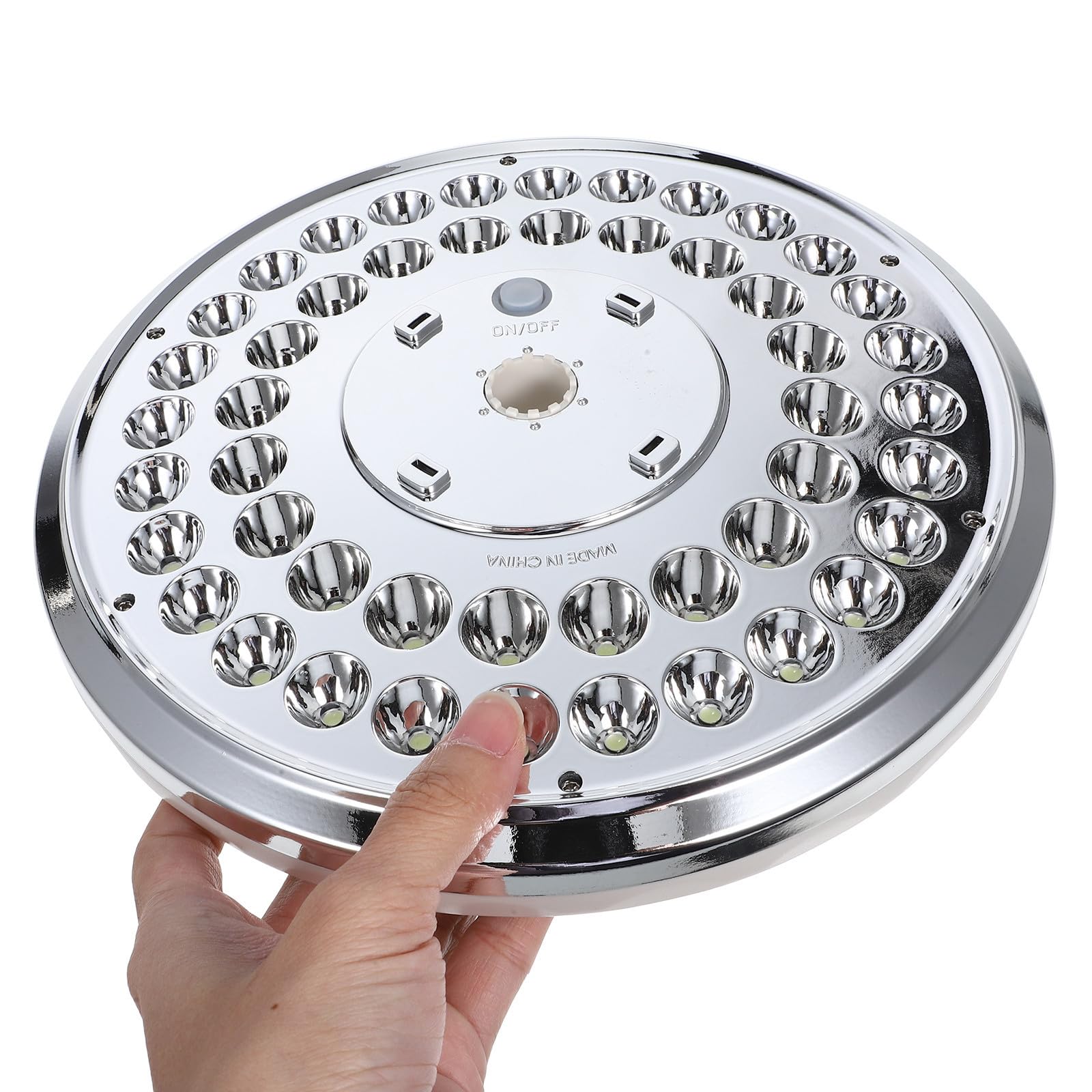 DOITOOL Luce Solare per Pennone 48 LED, Regolazione della Luminosità a 3 Livelli, Materiale Abs Resistente per Illuminazione Esterna in Campeggio e Giardino