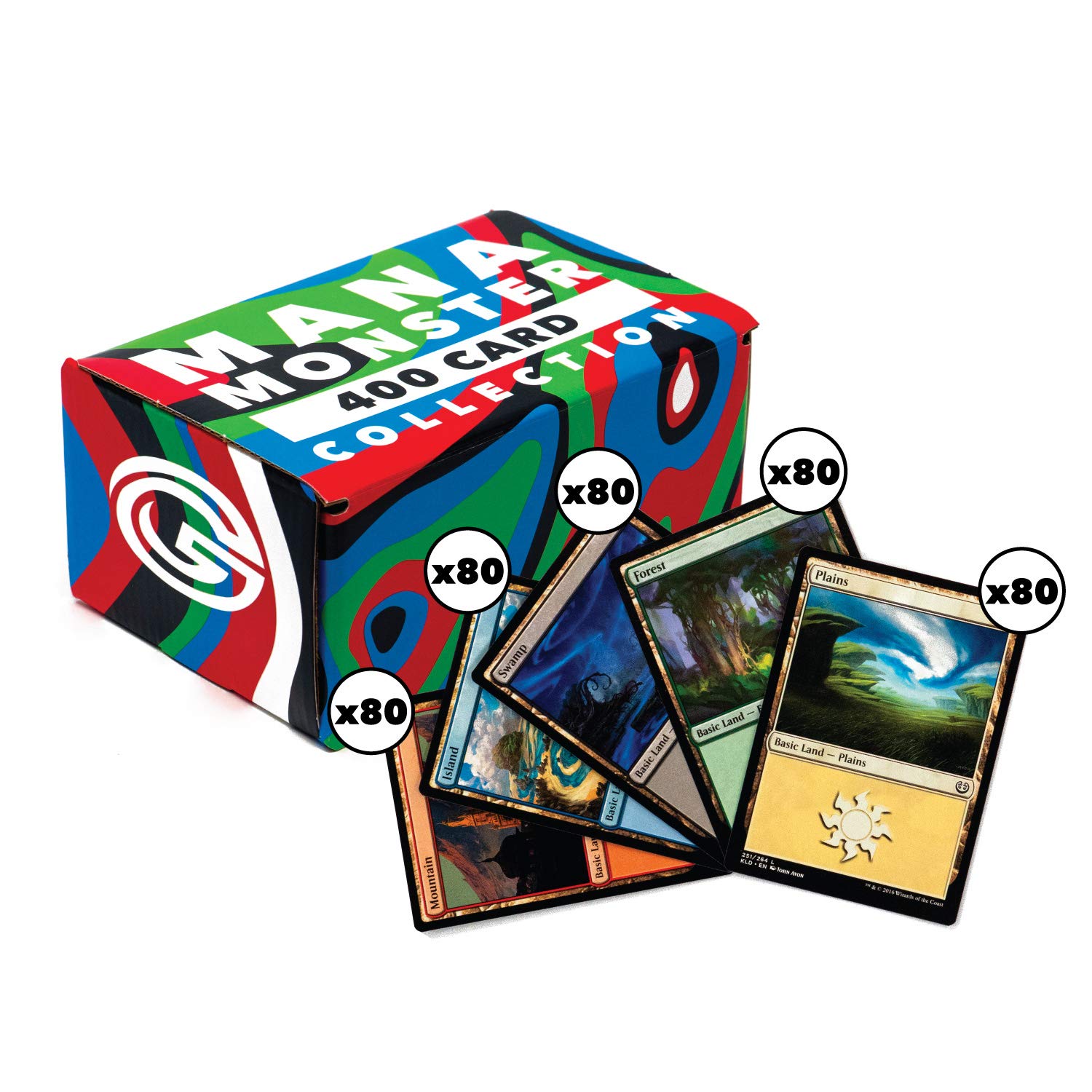 Cosmic Games MTG Mana Monster Basic Land Pack | 400 Magic The