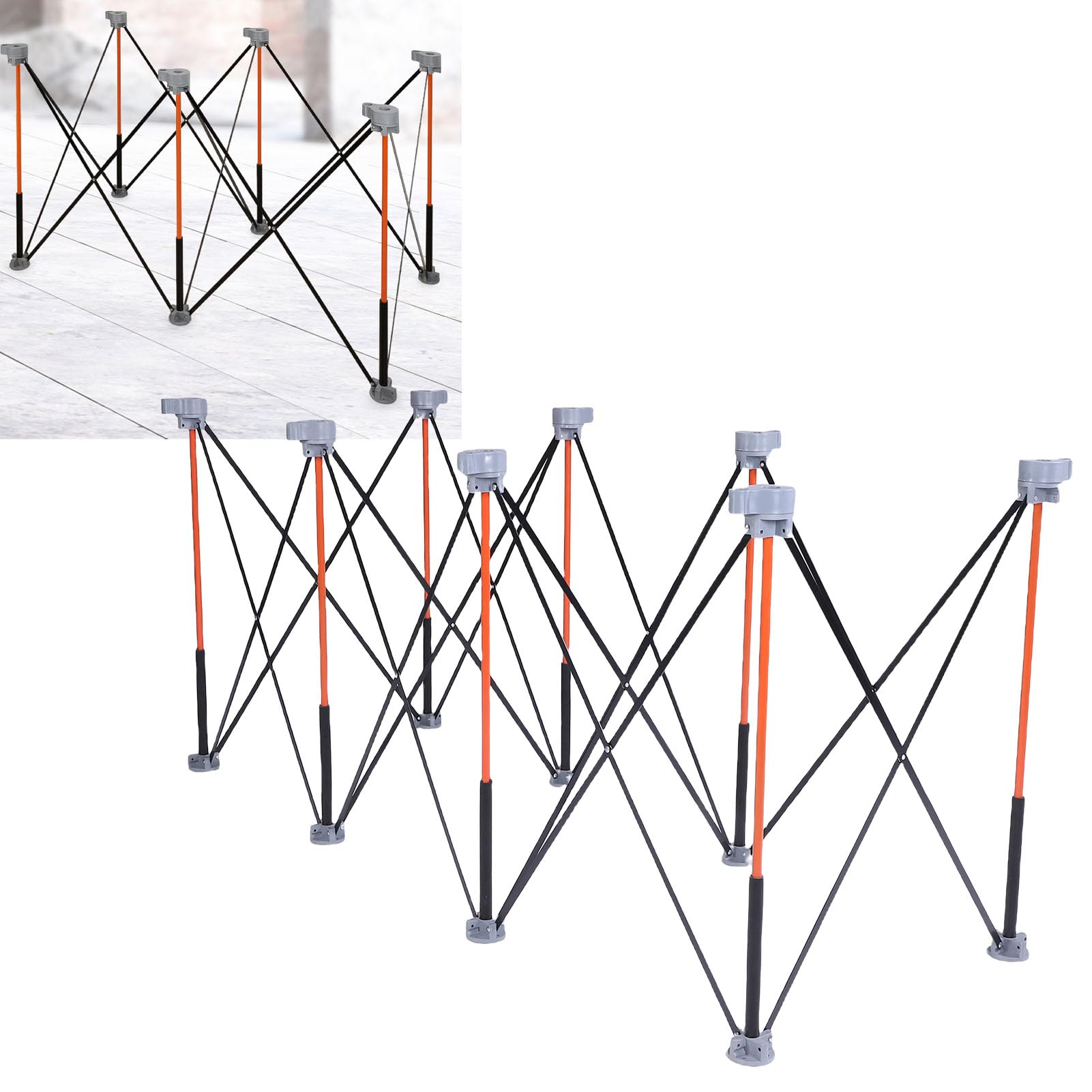 Banco de Trabajo Plegable, Banco de Trabajo Portátil con Patas de Acero Al Manganeso y Bolsa de Almacenamiento, Mesa de Plegable con Capacidad de Carga de 800 Kg para Taller de Garaje