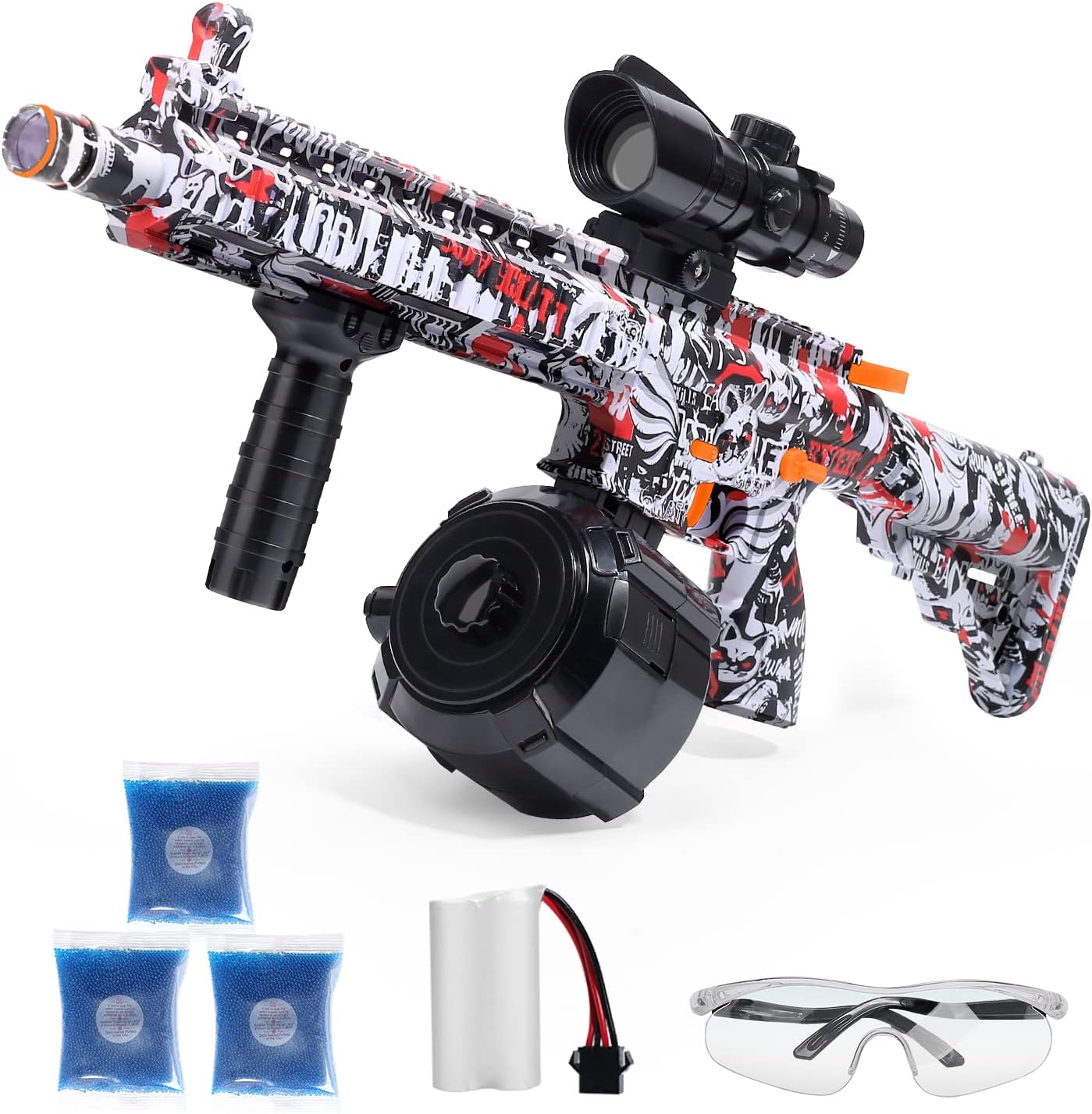 Buy EAGLESTONE Automatic Gell Balls Blaster Gun, Splatter Ball Auto Gun M416 with ExtraLarge