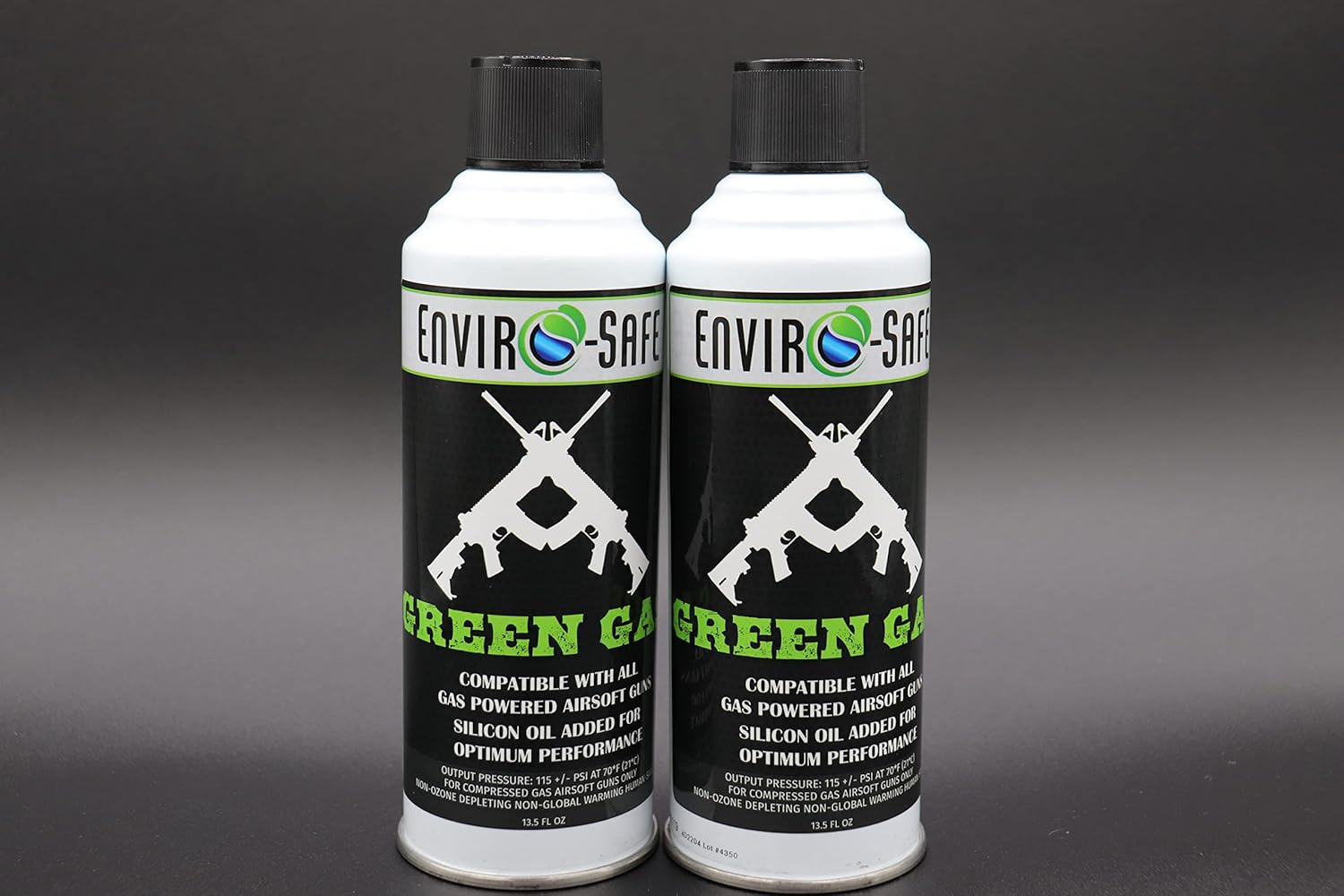 Airsoft Green Gas Refill for Pistol, Rifle (2 cans) 13.5
