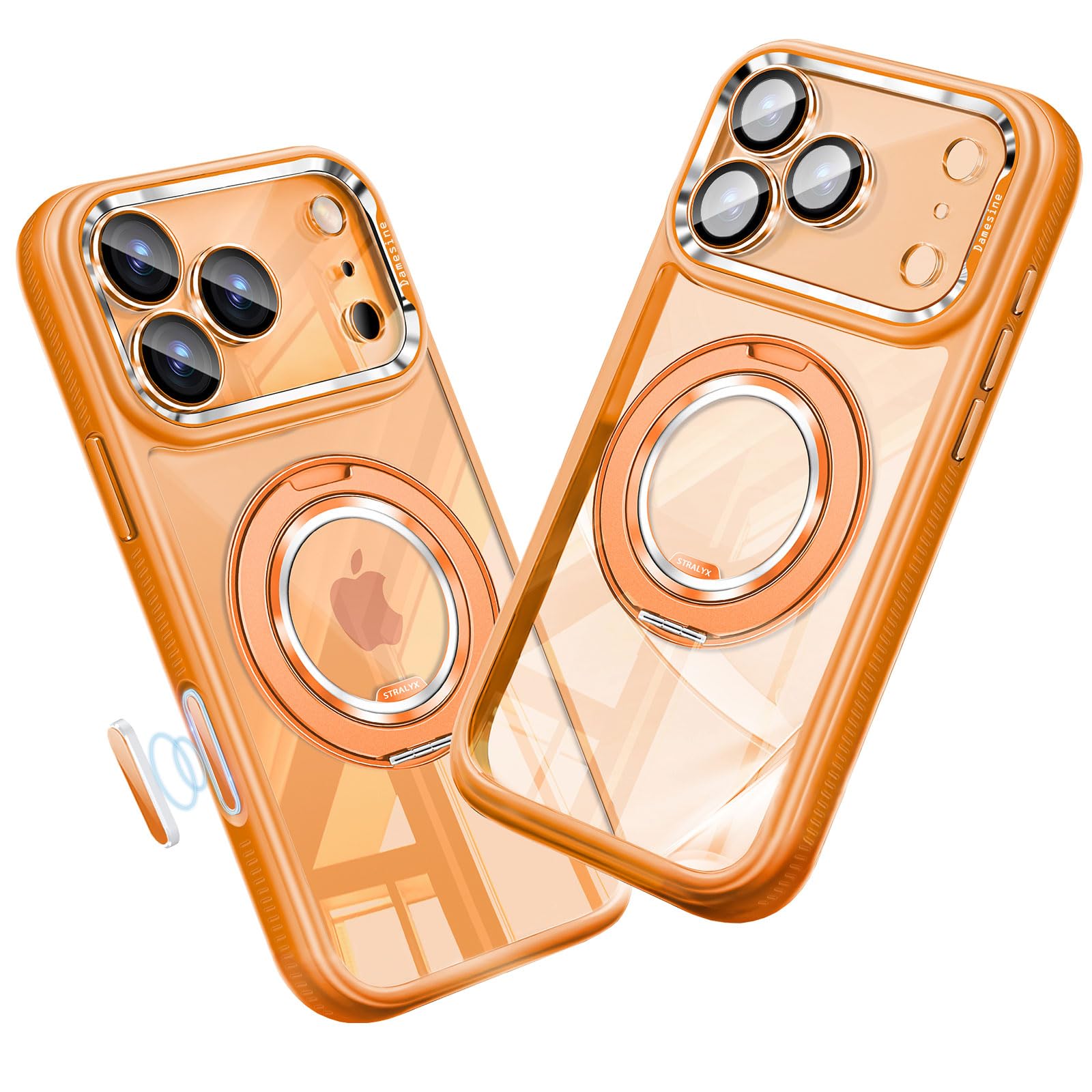 Amazon.co.jp: Damesine iPhone 17 Pro用ケースMagsafe対応 360度回転