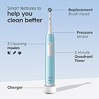 Vista 4 de Oral-B Pro 1000 CrossAction - Cepillo de dientes eléctrico, Verde