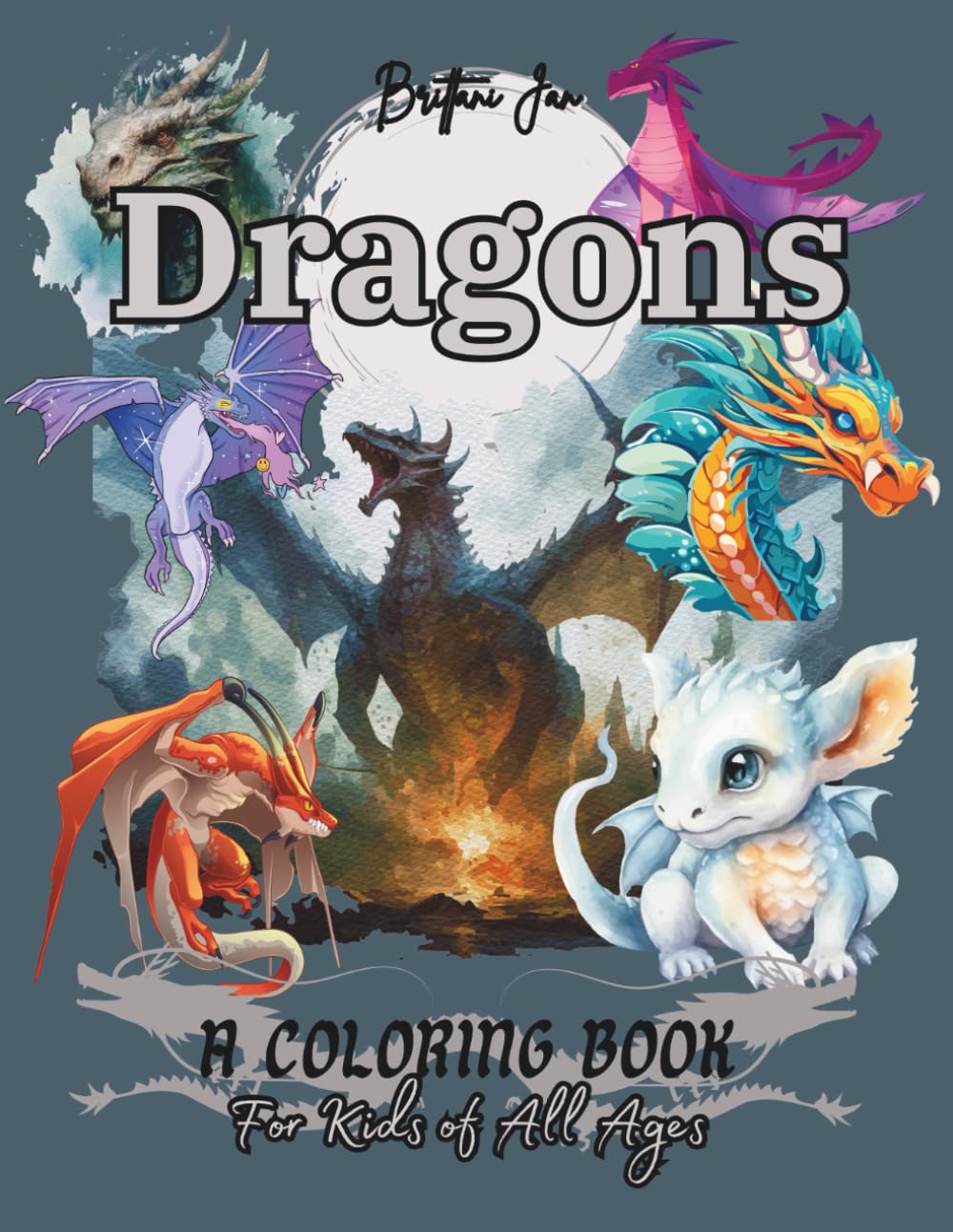 Dragons: Coloring Book for 6-12 Year Olds