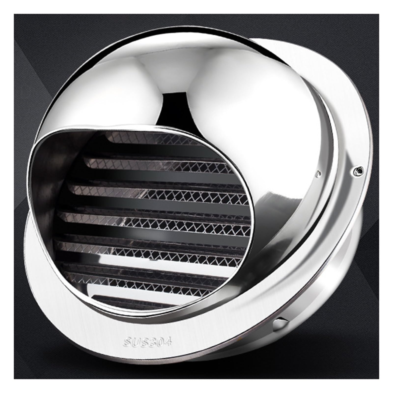 Amazon.com: 304 Stainless Steel Flat Round Air Vent Grille Metal Cover,Wall  Vent Outlet,Stainless Steel Air Vents,Ventilation Grill Covers Metal Round  Wall Vent Gravity Flap Cover ( Size : 400mm/15.75in ) : Tools