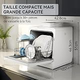 Hermitlux Table Top Dishwasher 7+3 Programmes, Mini Countertop Dishwasher with 5 Place Settings, Delayed Star Function & Child Lock - 2