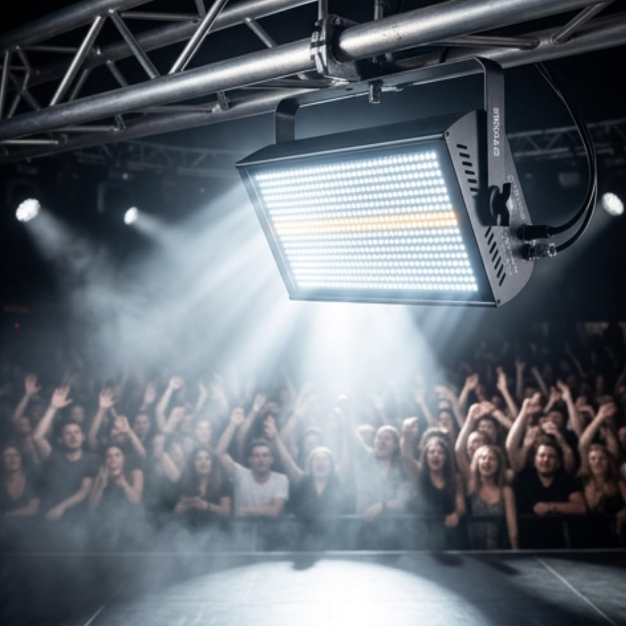 X SOUND & LIGHTING Luces Estroboscópicas Led ATOMIC 240W para Destellos Intensos, Uniformes y de Alto Impacto. Luz Estroboscopica que Combina Luces con Bajo Consumo Energético y Larga Vida Útil