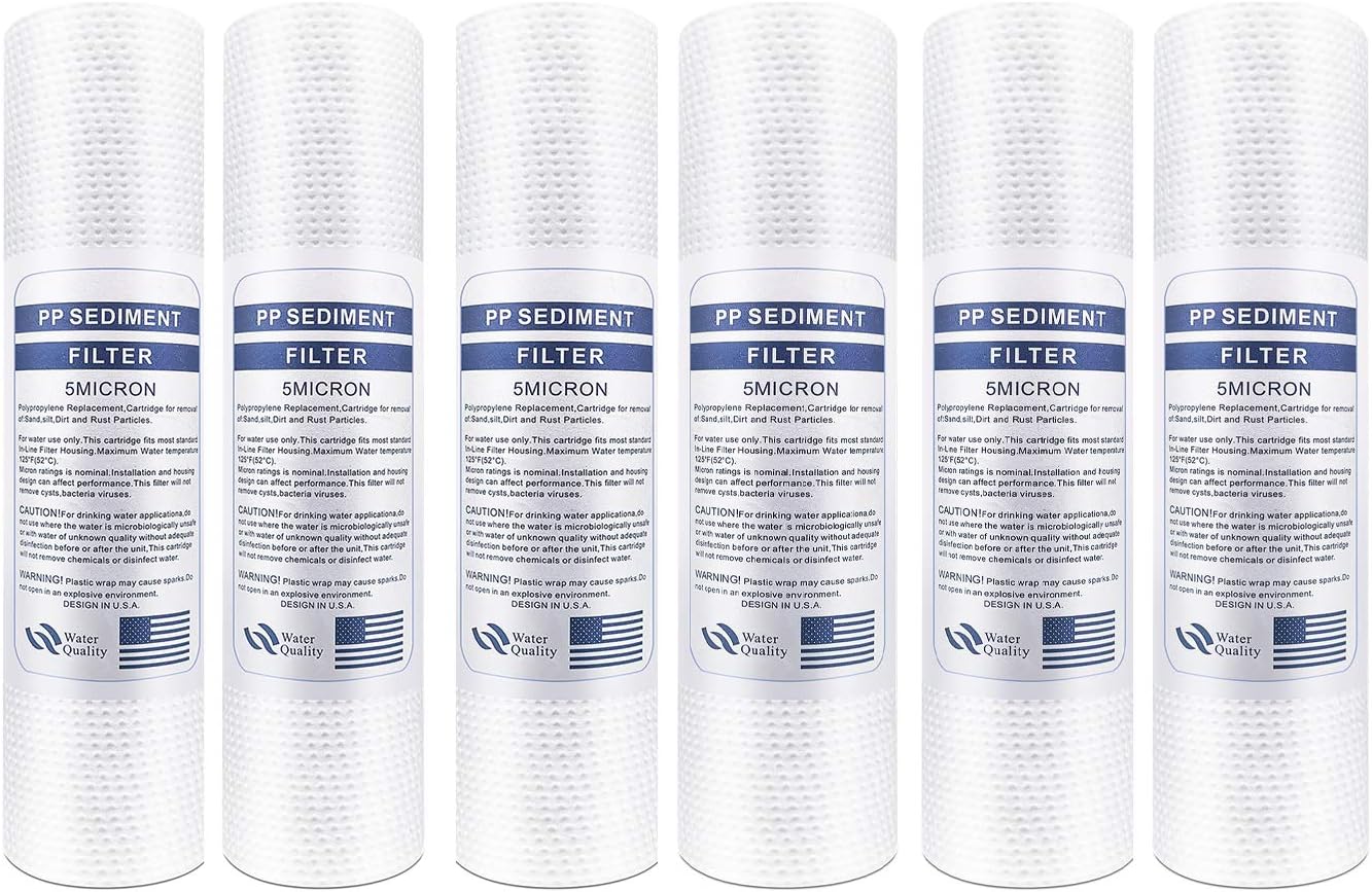 Cheapest 🛒 Lafiucy Melt-blownNeedle-Punched Sediment Water Filter Cartridge 10x 2.5,5 Micron,6pack,10 x 2.5 Whole House Sediment Water Filter Replacement Cartridge Compatible with Any 10 inch RO Unit Product Deal Lafiucy Melt-blownNeedle-Punched Sediment Water Filter Cartridge 10x 2.5,5 Micron,6pack,10 x 2.5 Whole House Sediment Water Filter Replacement Cartridge Compatible with Any 10 inch RO Unit