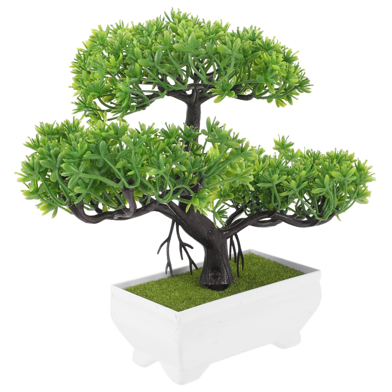 Simulation Welcome Pine Small Artificial Plants for Home Decor Indoor Bathroom Plant Mini Tree Artificial Bonsai Table Decor Small Potted Plants Artificial Desk Bonsai Tree