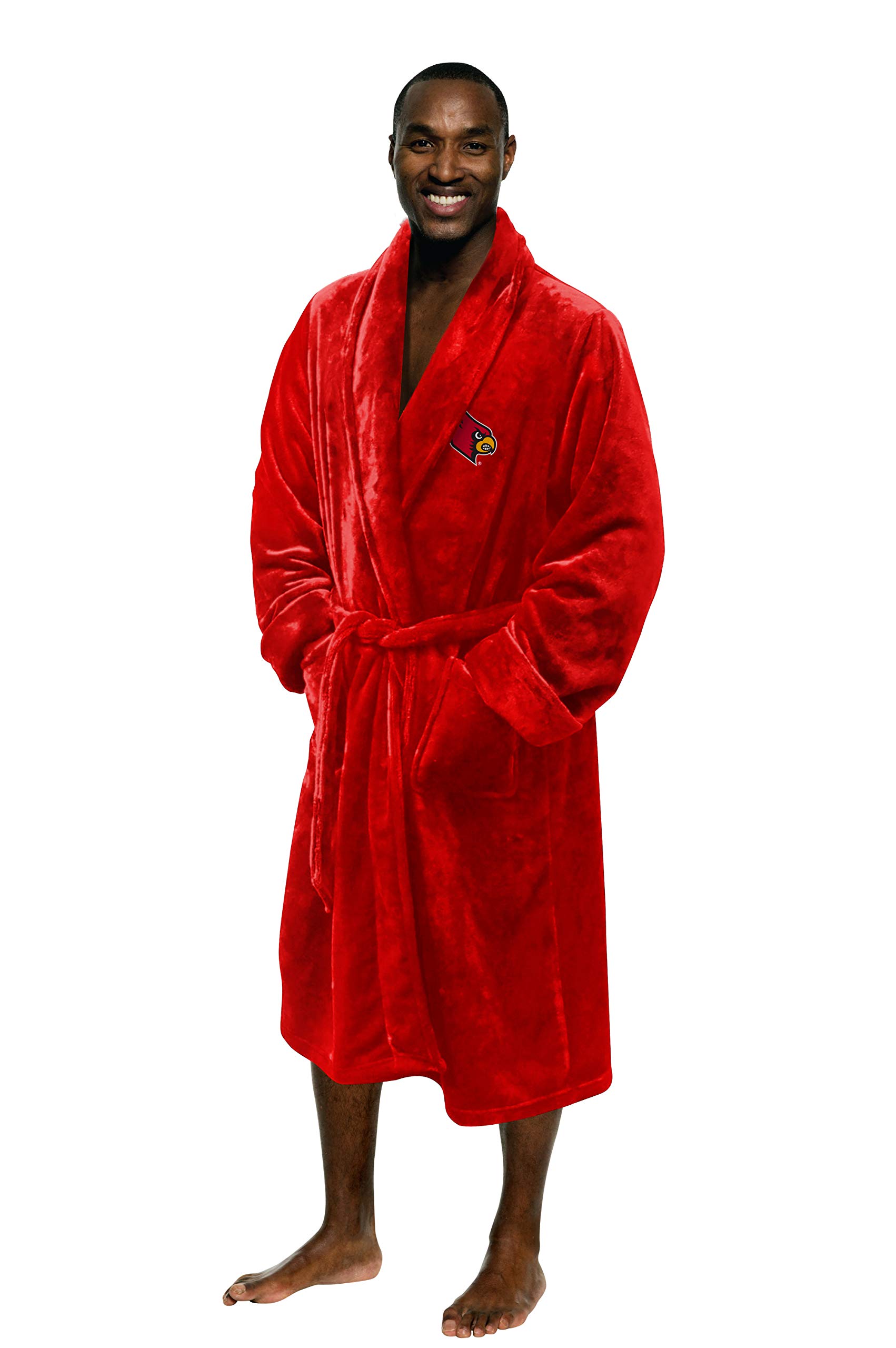 Northwest NCAA Adult Unisex Silk Touch Bathrobe Officially Licensed Loungewear Soft Plush Polyester