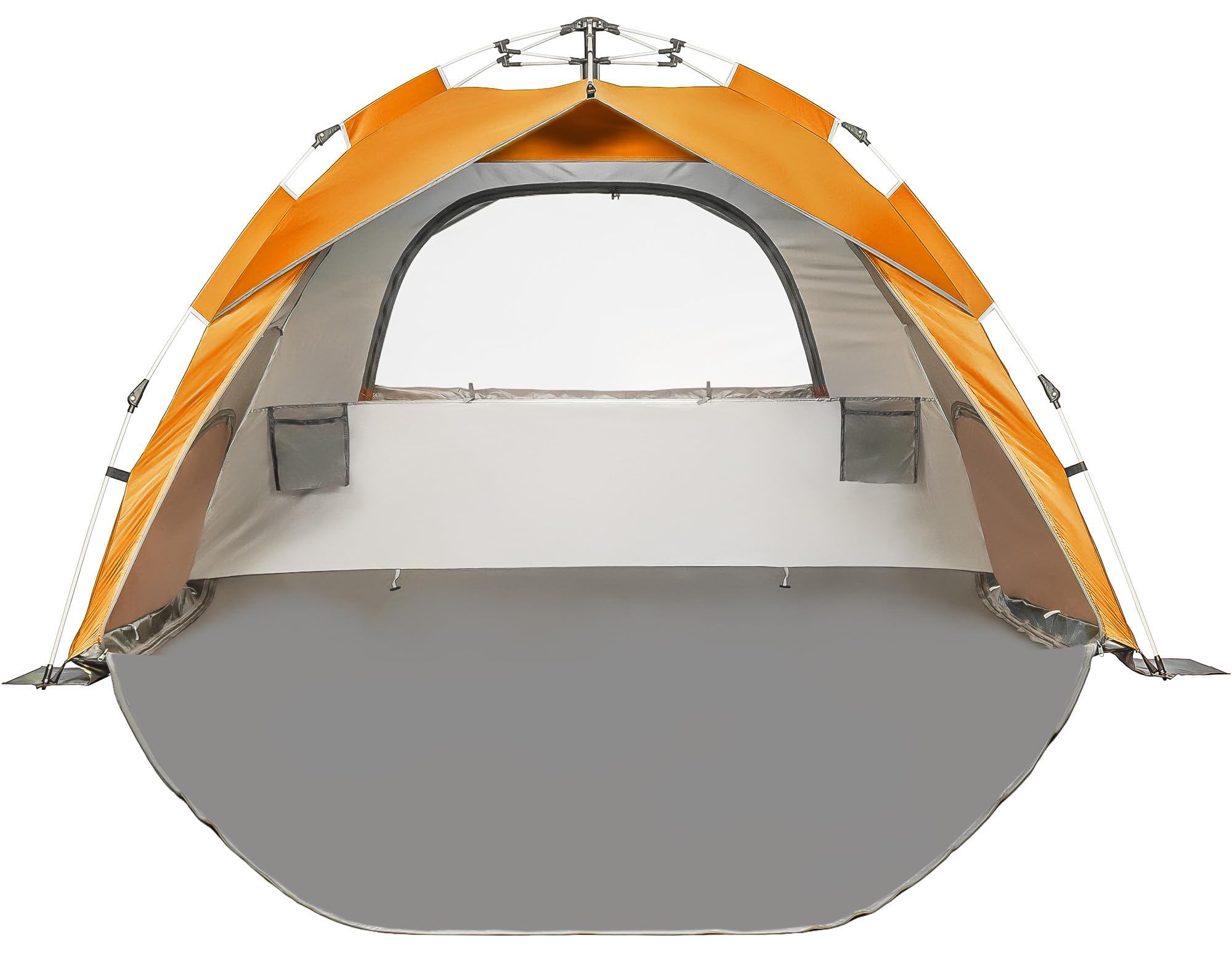 Beach Tent Pop Up Beach Sun Shade Tent with UPF 50+ UV Protection, Removable Floor Zippered Privacy & Ventilation Sun Shelter Family 3 to 4 Person