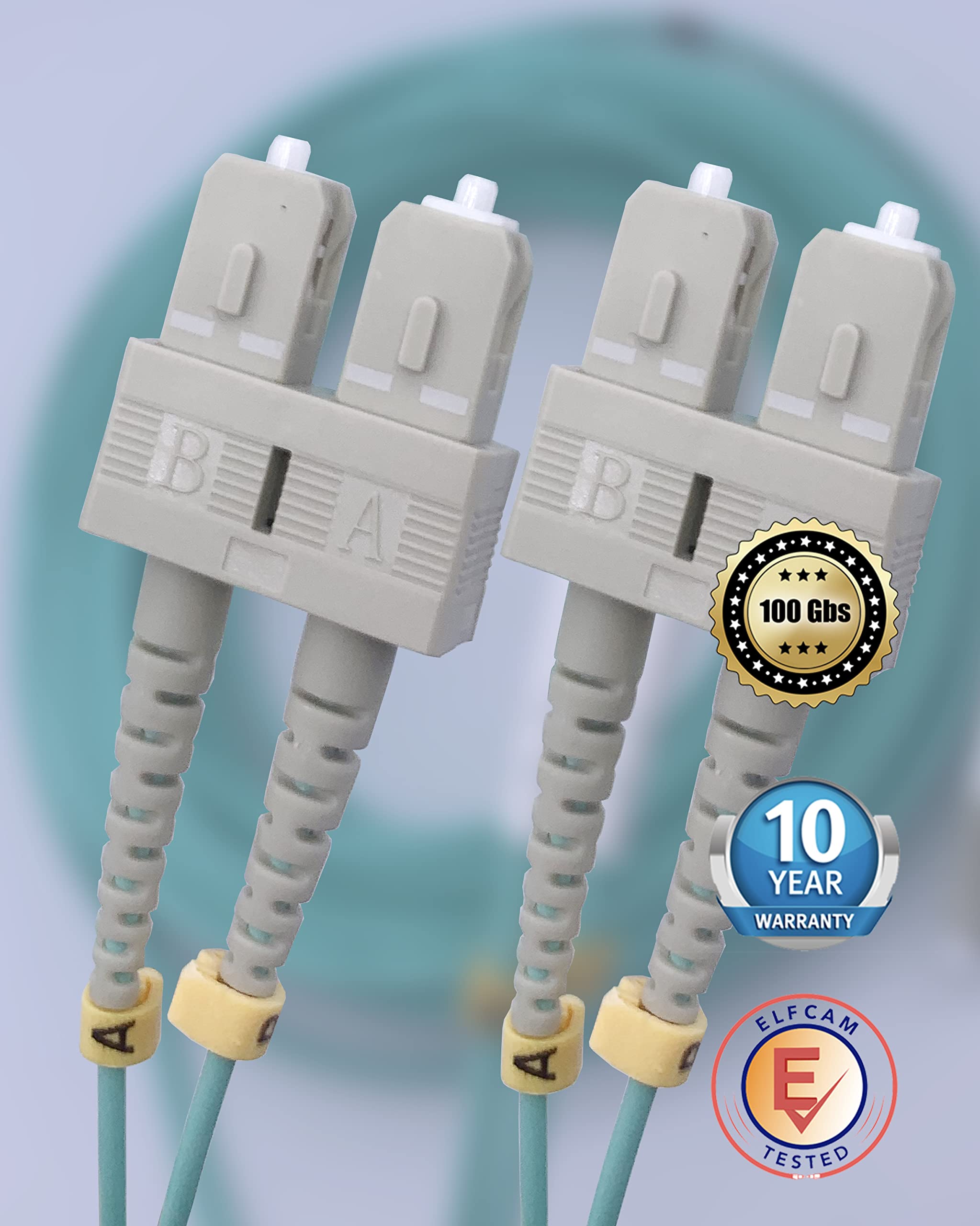 Para Router Cable Fibra Óptica Duplex OM3 50/125 SC-ST Multimodo 2m ...