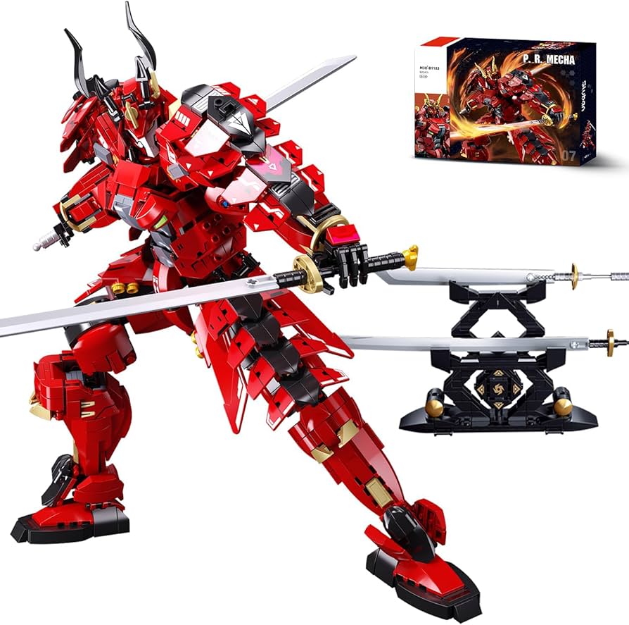 Amazon.com: Mech Building Sets, Kafei Samurai Warrior Building