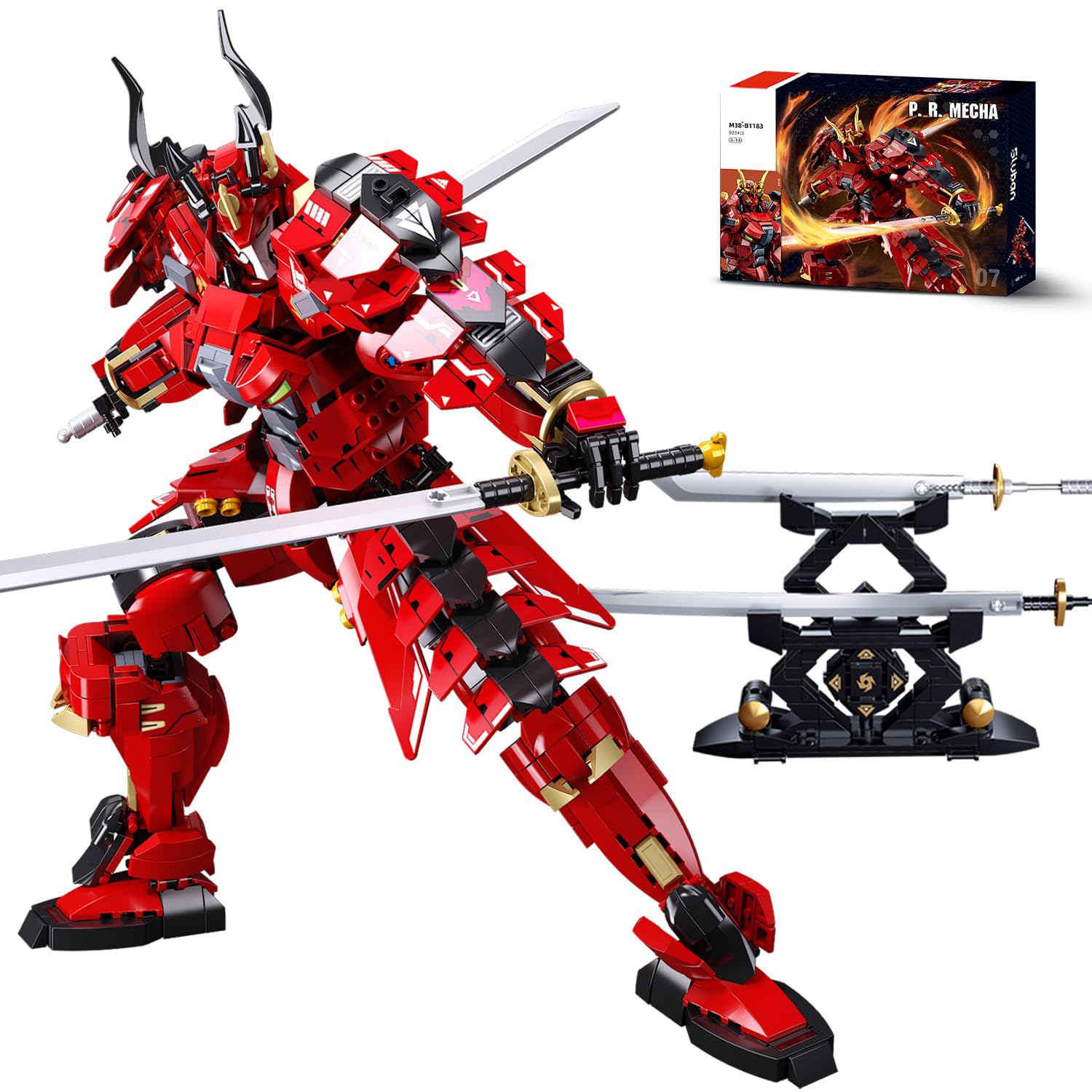 Amazon.com: Mech Building Sets, Kafei Samurai Warrior Building