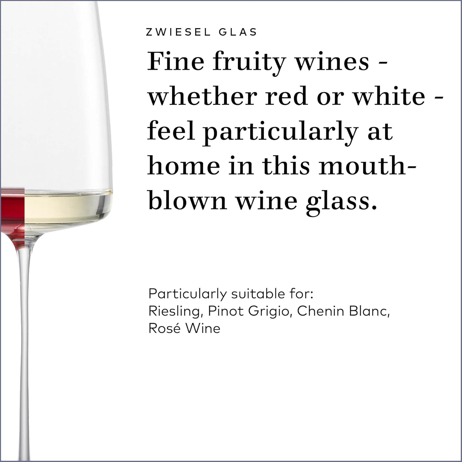 ZWIESEL GLAS Simplify White Wine Glass (Set of 2), Hand-Blown Wine Glasses for Red and White Wine, High-Quality Tritan Crystal Glasses (13 Ounce) - Image 3