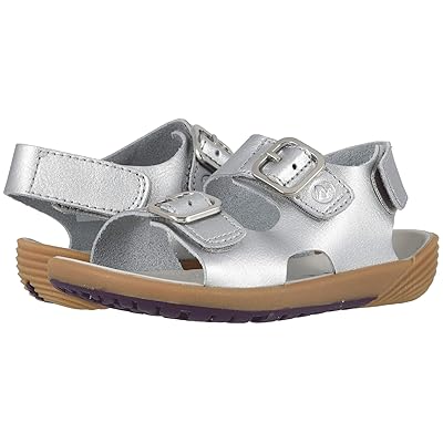 Merrell Kids Bare Steps Sandal (Toddler) Kids Shoes Silver