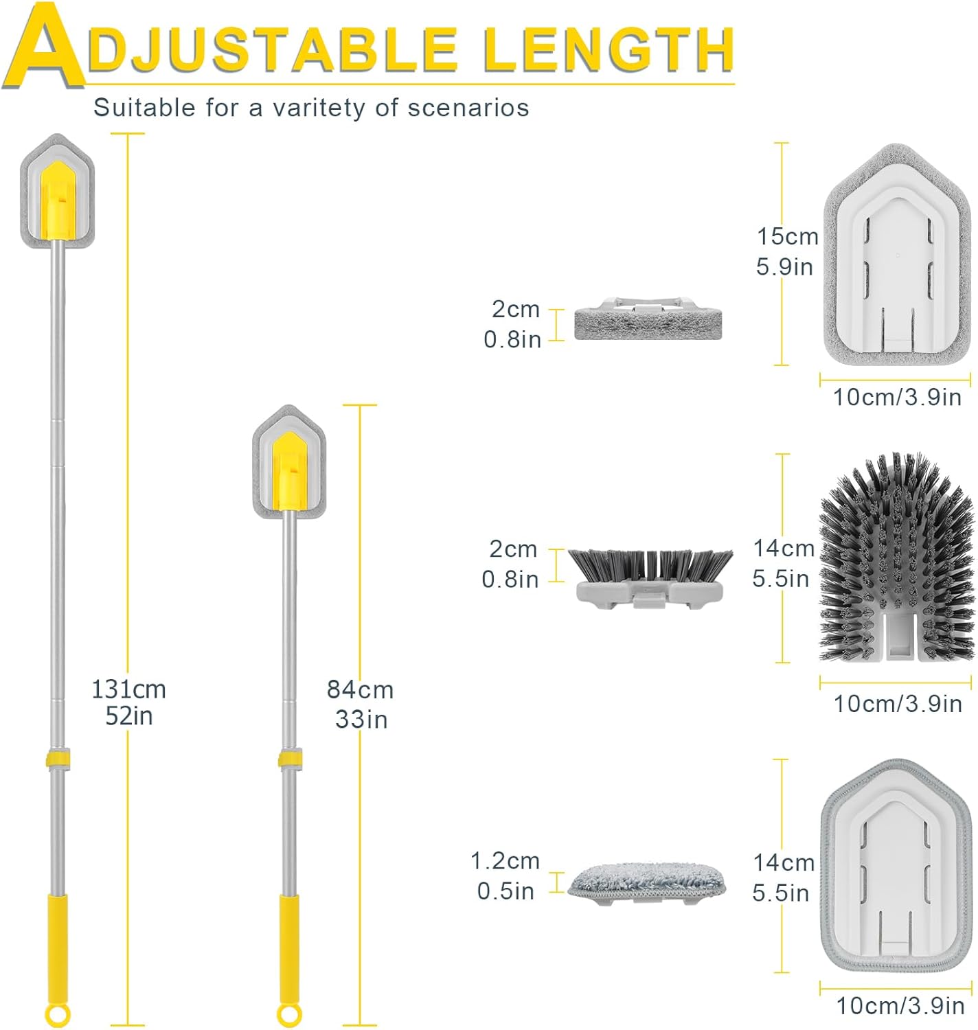 Baseboard Cleaner Tool with Long Handle 3 Reble Cleaning