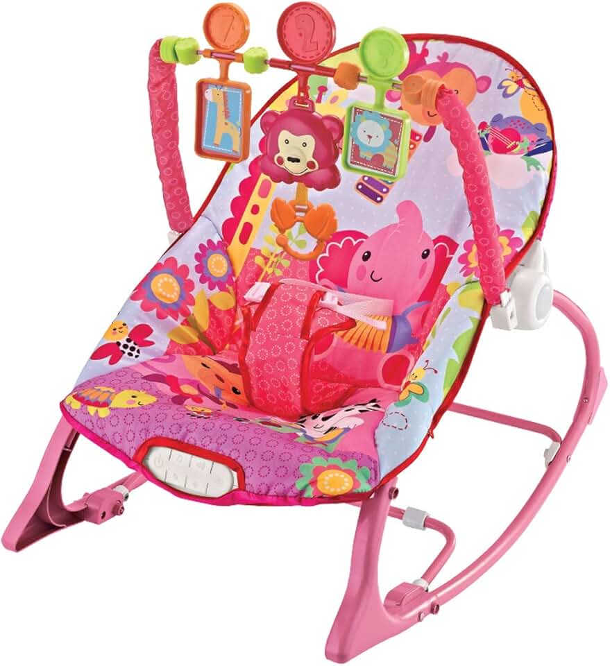 Cadeira de Descanso Musical FunTime New 18kgs Rosa-Maxi Baby