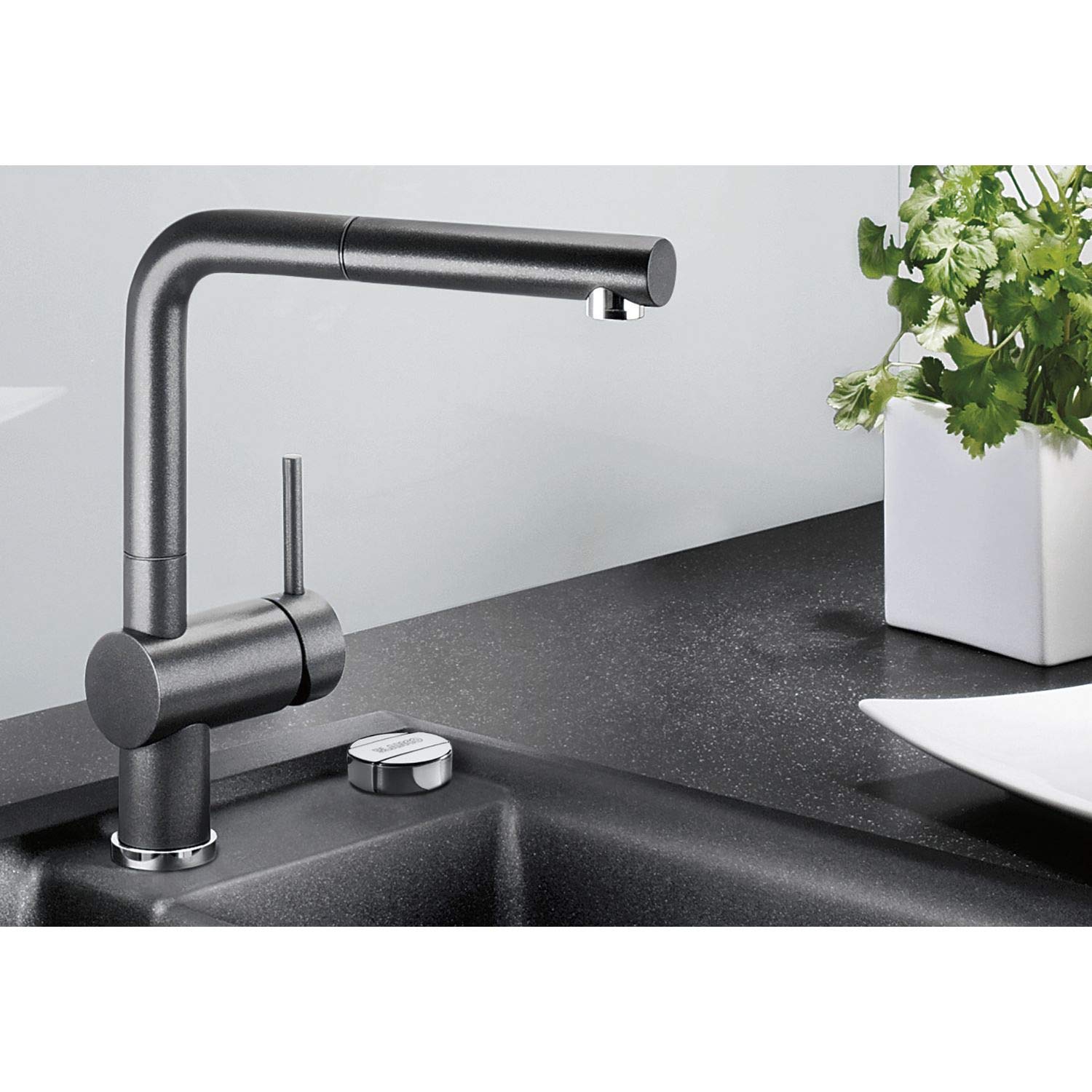 BLANCO LINUS-S 525807 Miscelatore, nero opaco