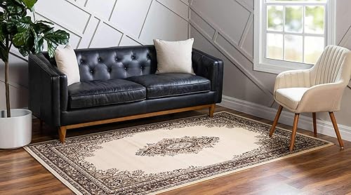 Miniatura 2 de Unique Loom Reza Collection- Alfombra, Polipropileno, Ivory