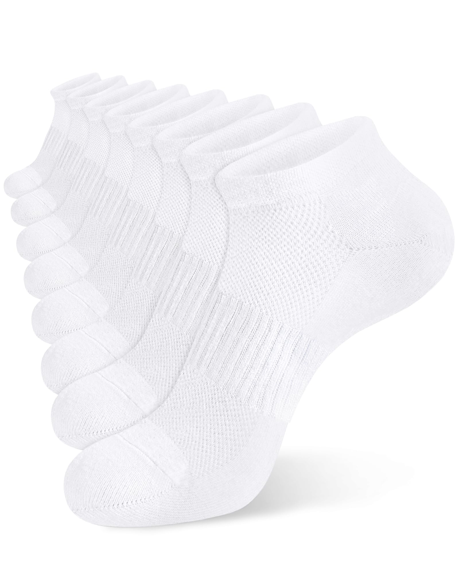 Jane Stone Men's Ankle Socks Cotton Non Slip No Show Socks Size 9-12/13-15