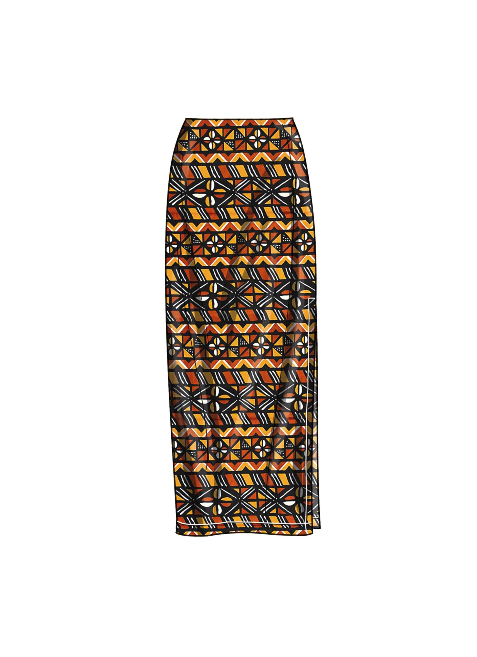 Gonna pantalone in misto lana Donna, Nero | Milano