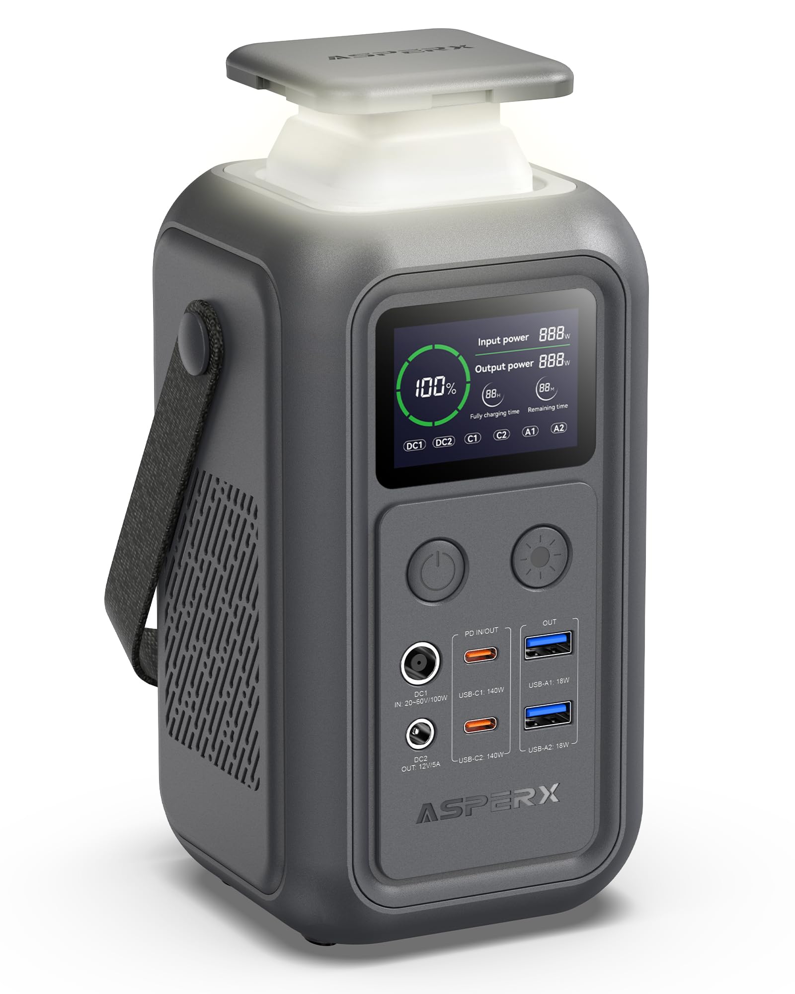 PD MAX 200W ポータブル電源 60000mAh Amazon.com: AsperX Portable Power Station (60,000mAh), Dual