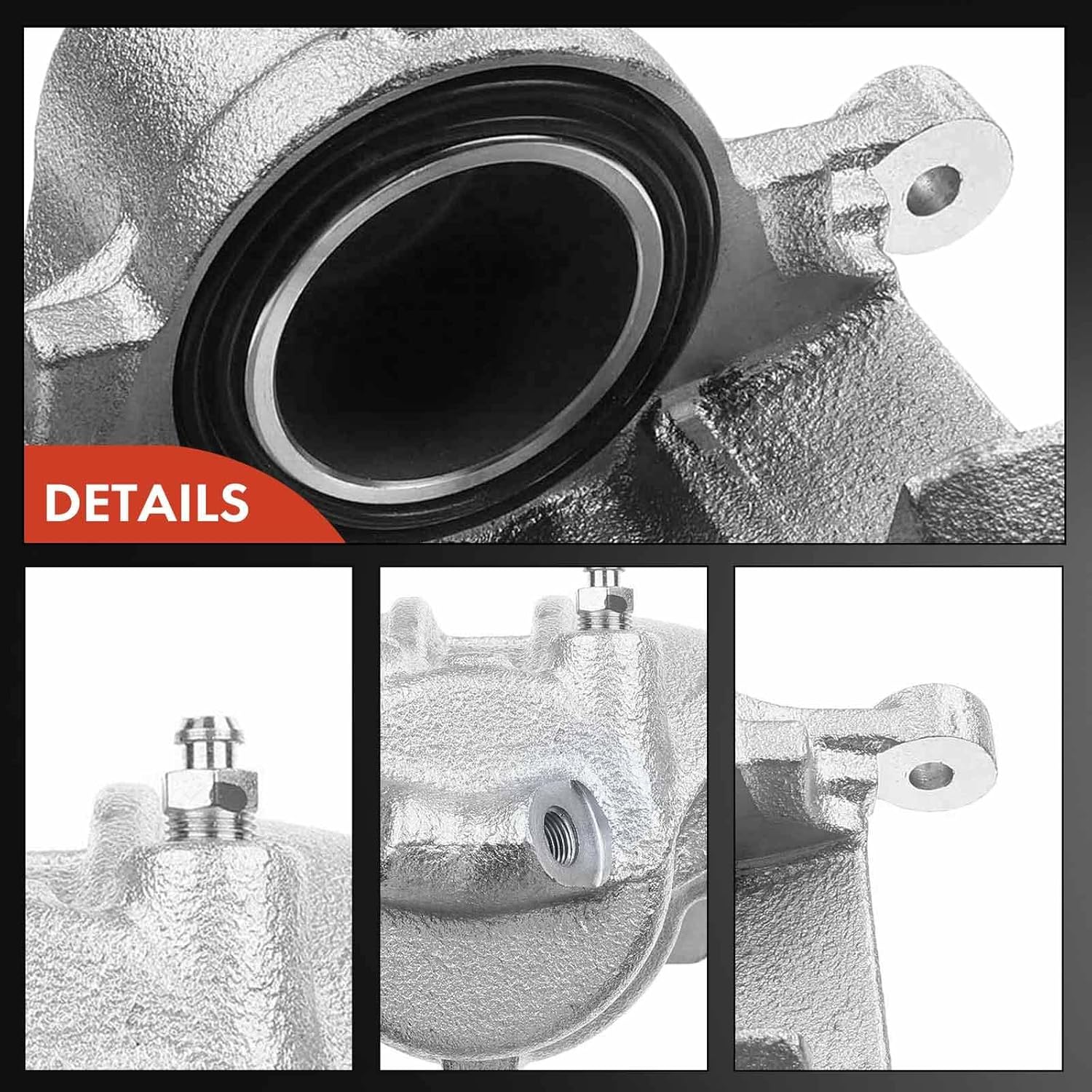 A-Premium Disc Brake Caliper Assembly Without Bracket Compatible with Select Volvo Models - 740 1991-1992, 940 1991-1995, 960 1992-1997, 780 1991, S90 V90 1997-1998 - Front Left Driver Side