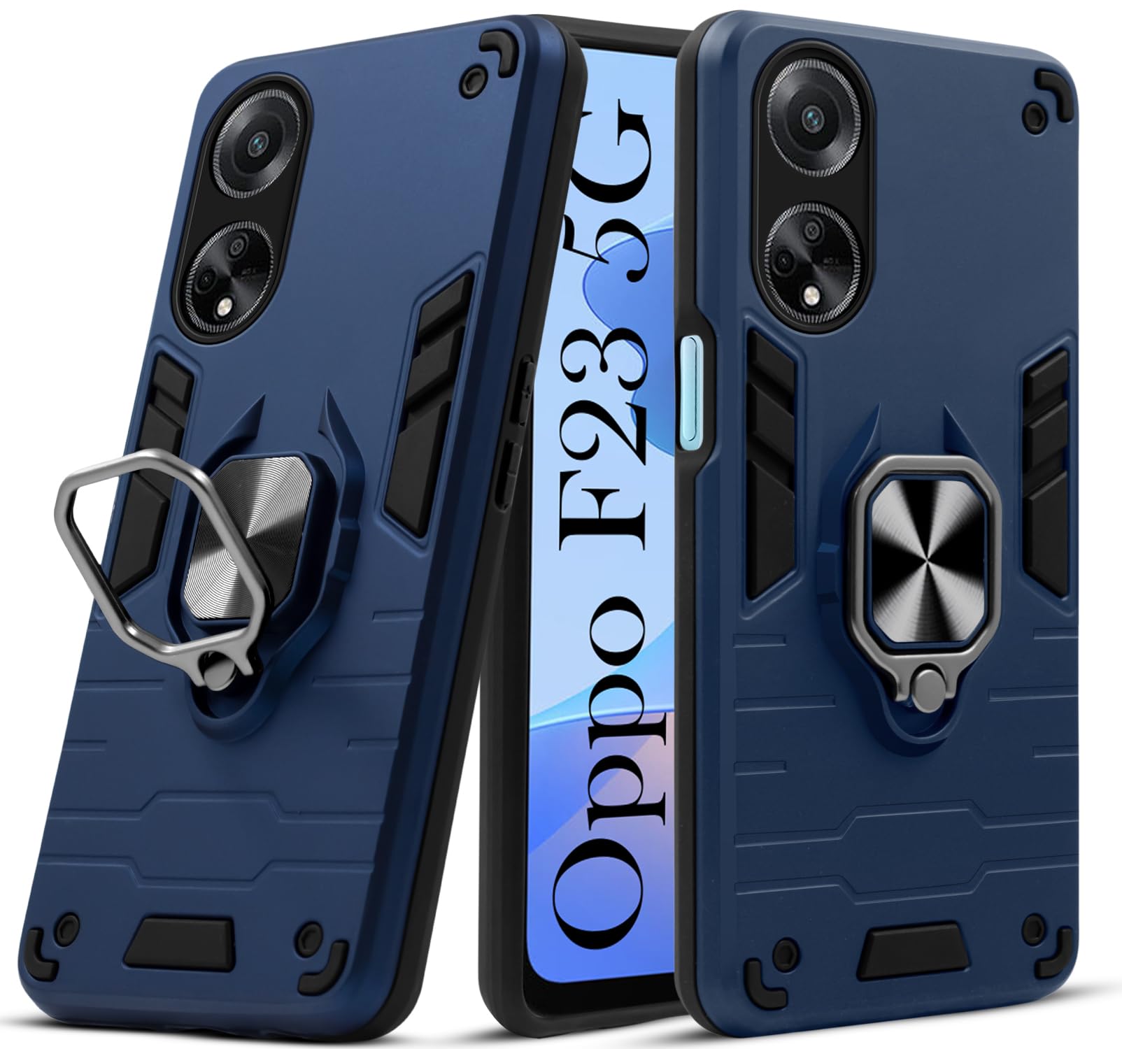 Jkobi Back Cover Case for Oppo F23 5G (Shockproof Polycarbonate Dual Layer Hybrid Armor |Robust Blue) (B0CHPG7PXL) Amazon Price History, Amazon Price Tracker