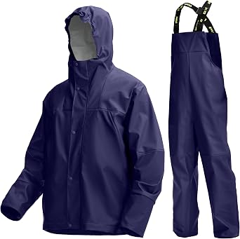 Mens Waterproof Workwear 3-Piece PU PRO Rain Suit