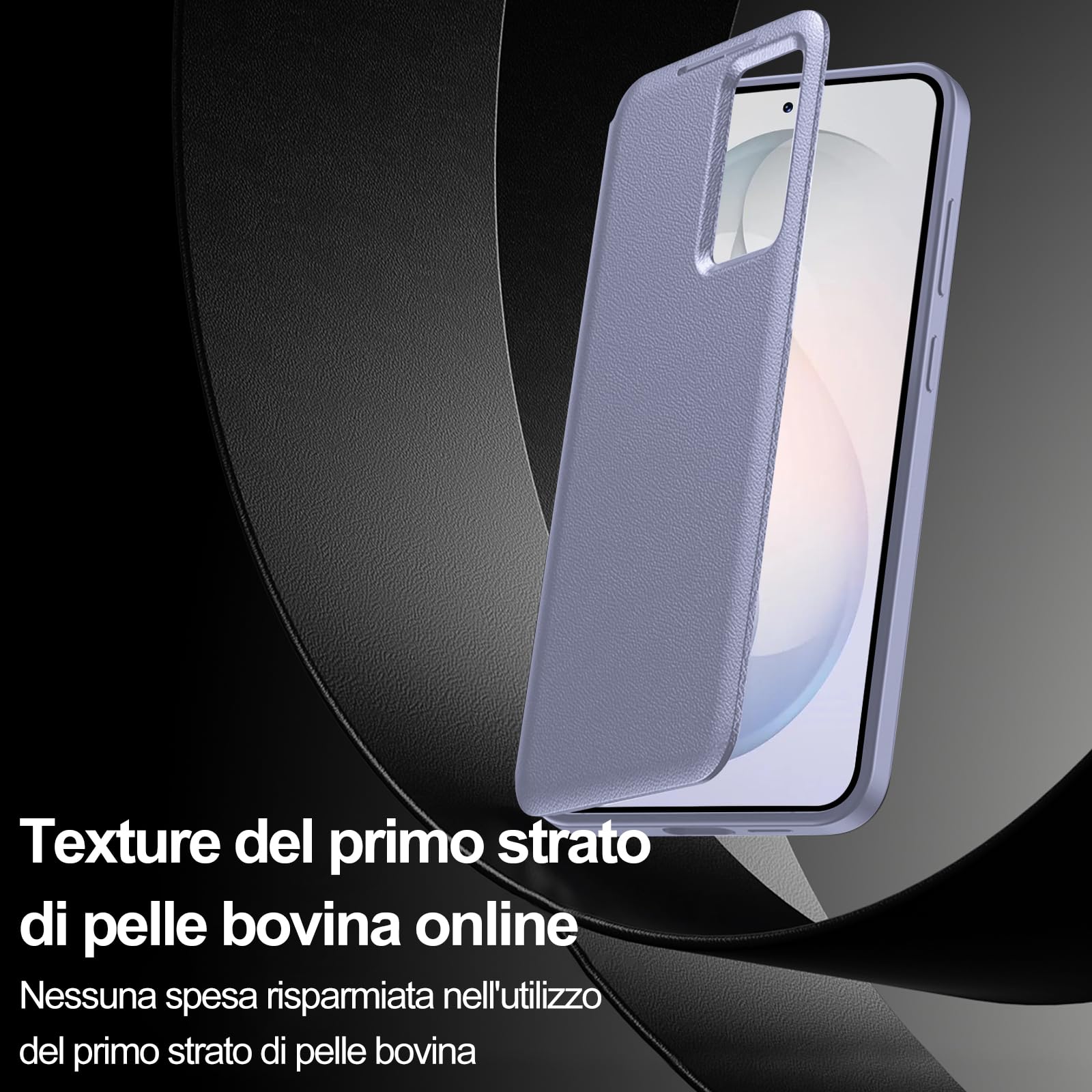 Cover per Samsung Galaxy S26 Custodia a Libro Portafoglio Pelle Flip Carta Fessura Con Finestra di Visione Notifiche e Porta Carte Cover Antiurto Custodia per Samsung S26 5G Case