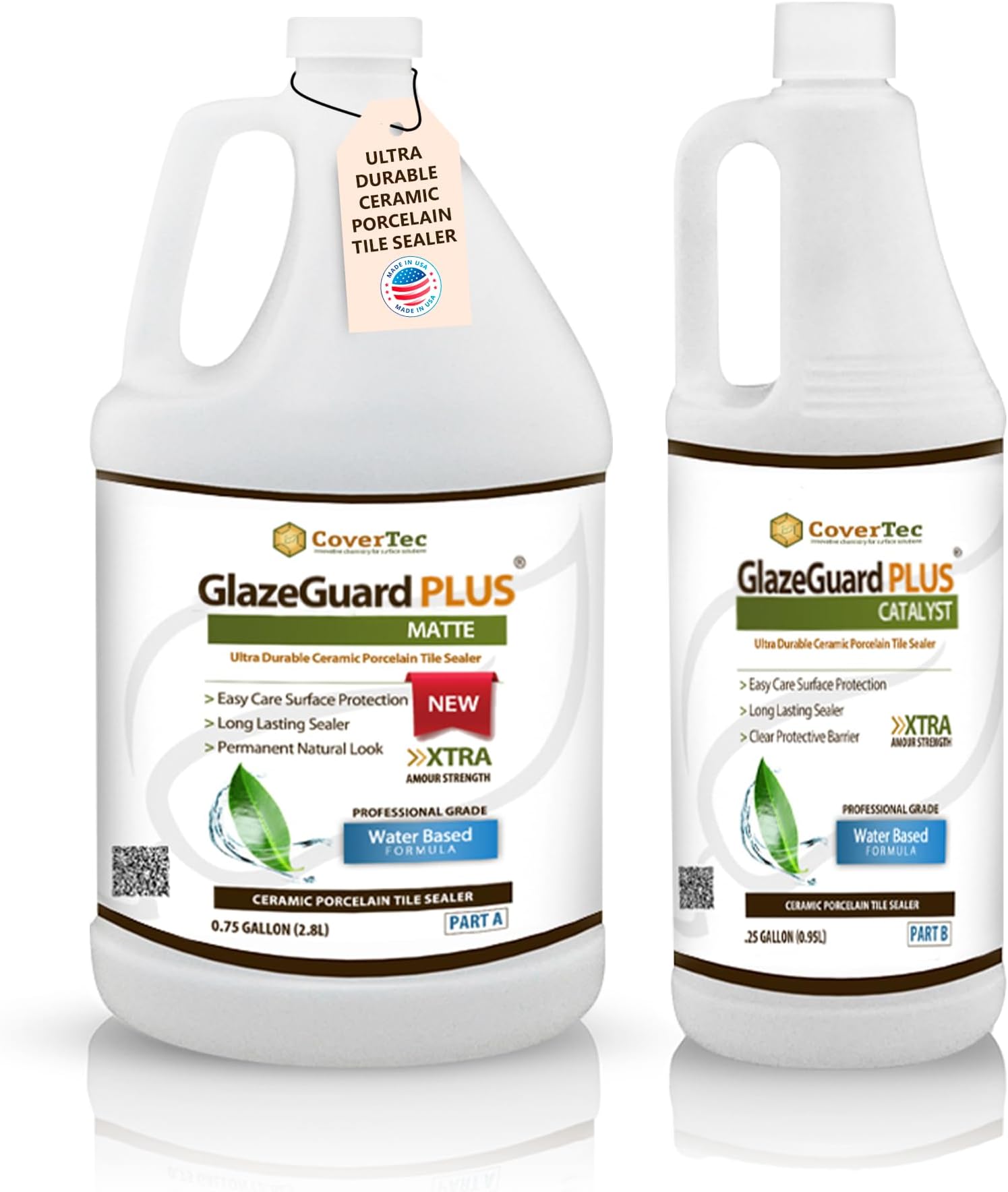 CoverTec GlazeGuard Plus Anti-Slip Floor Coating for Ceramic Tile 1 Gal Kit