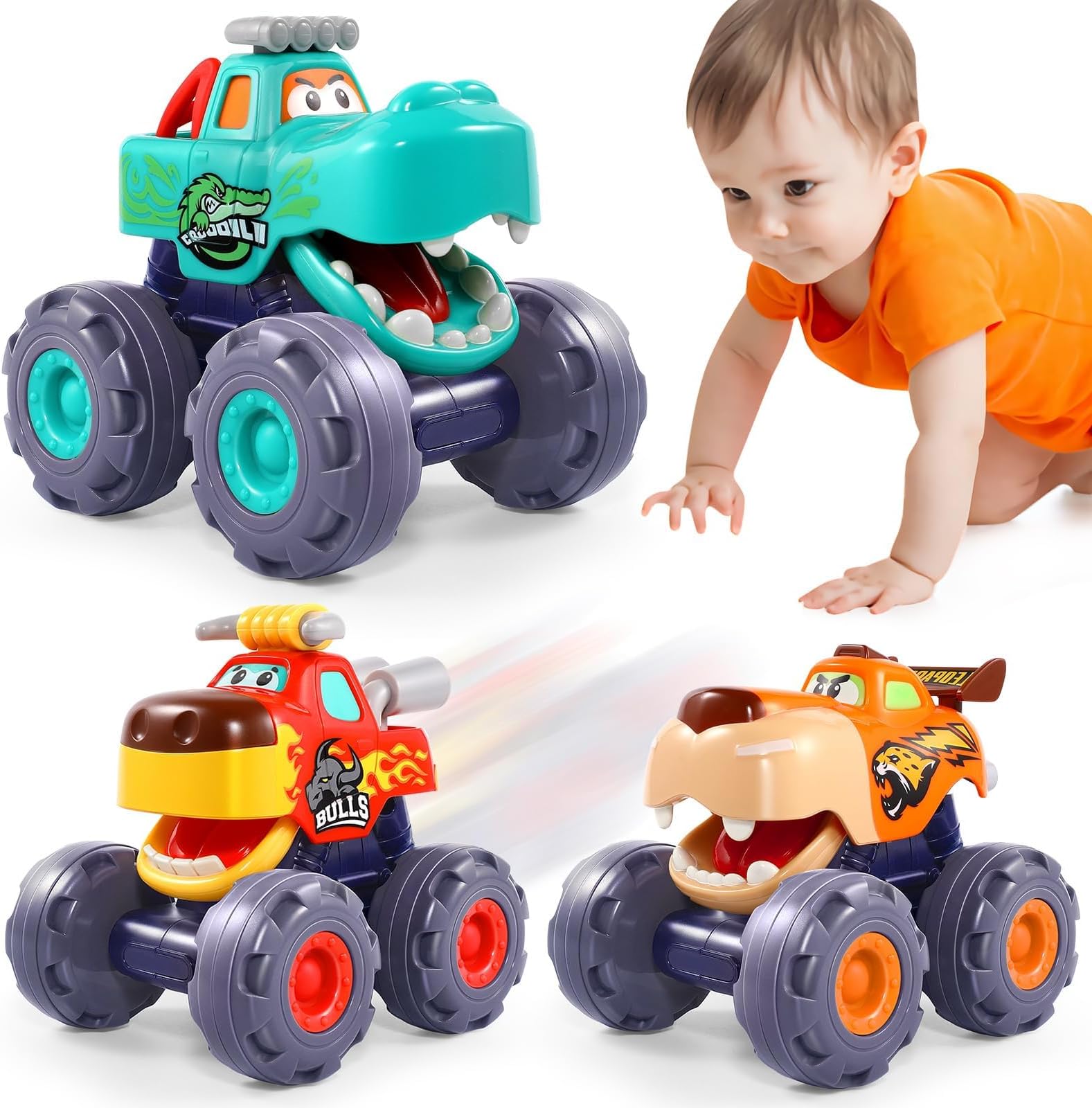 OCATO Cars Toys for 1 Year Old Boy Gifts First Birthday Gifts for Boys