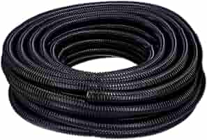 Pisces 50mm (2 Inch) Black Pond Corrugated Flexible Hose Pipe - 5m Roll