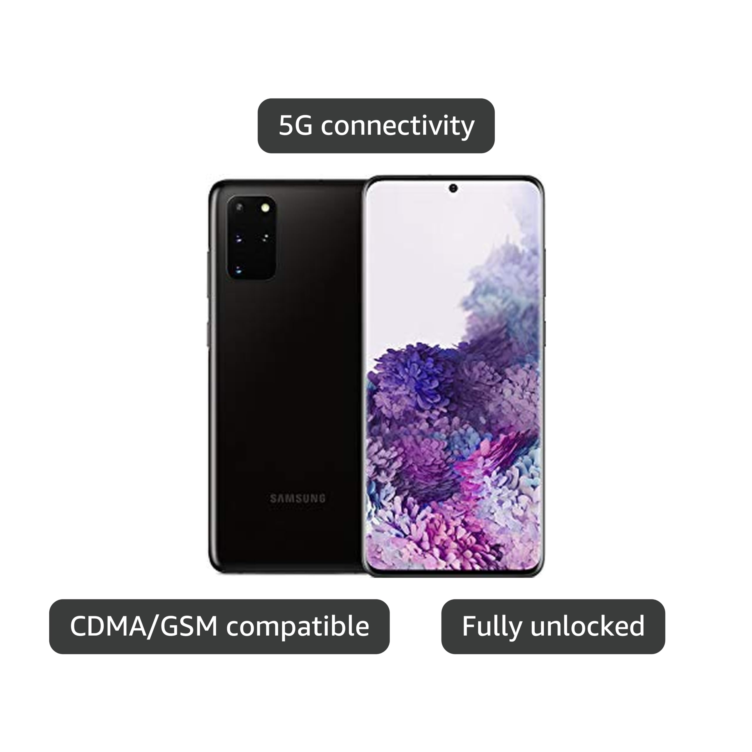 Amazon.com: Samsung Galaxy S20+ 5G Factory Unlocked Android Cell