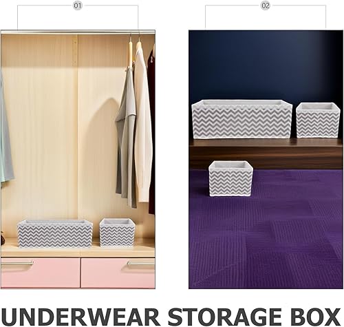 Miniatura 5 de 12pcs Socks Drawer Organizer Underwear Storage Dividers - Closet Cabinet Dresser Storage Boxes For Stockings Leggings Bra Ties Closet Organization