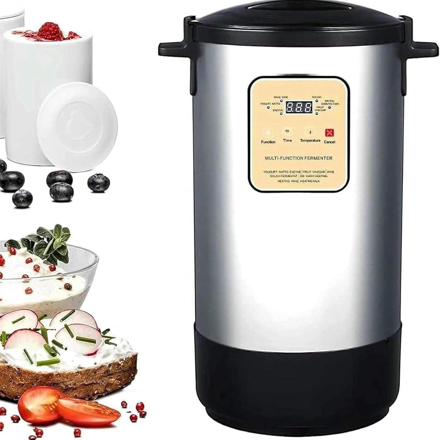 Commercial Stainless Steel Yogurt, Automatic Fermentation Machine, Fruit Yogurt Machine Completely Automatic Multifunction Yogurt, 18L